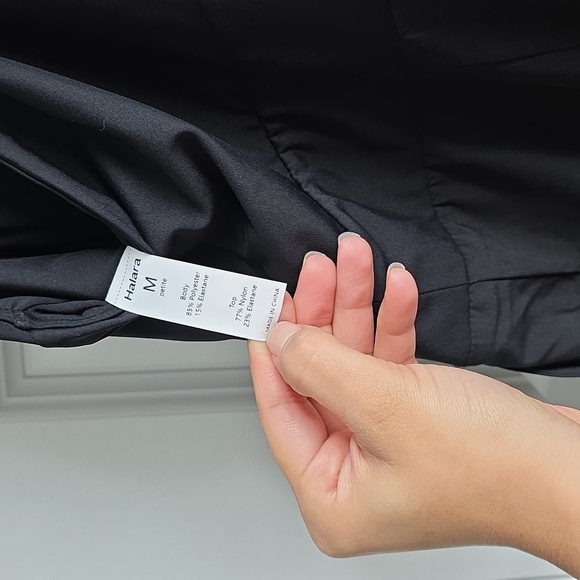 NWT Halara Black Breezeful Jumpsuit Wide leg Quick Dry Medium G142 - Picture 11 of 11